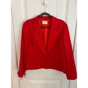Vintage Pendleton Women's‎ Red Wool Blazer Size 14